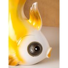 Ваза керамическая "Золотая рыбка", настольная, жёлтая, 35 см - Фото 8
