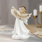 Статуэтка "Ангел с фонарём", белая, гипс, 24 см, микс - Фото 3