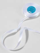 Лента атласная, 12 мм, 33±2 м, белая №001 - Фото 2