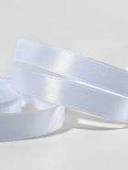 Лента атласная, 12 мм, 33±2 м, белая №001 - Фото 4