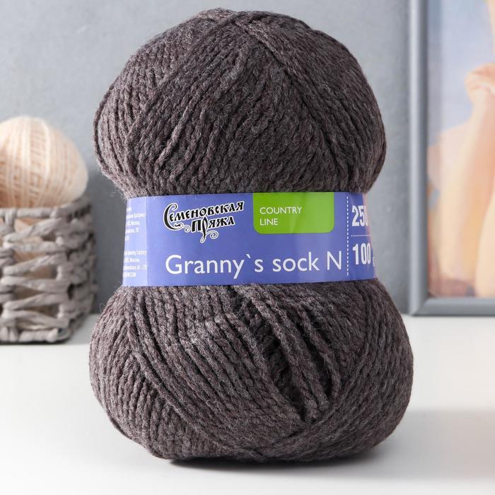 Пряжа Granny`s sock N (Бабушкин носок Н) 100%акрил 250м/100гр т.натуральный (574) - Фото 1