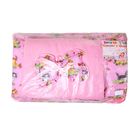Комплект "Мишки со звёздами"(борт 4 части: 30*60 и 30*120,балдахин,одеяло,подушка), розовый - Фото 5
