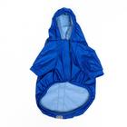 Куртка-ветровка для животных, светоотражающая, S (ДС 20-22, ОШ 26, ОГ 30-34 см), синяя - Фото 5