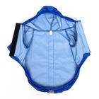 Куртка-ветровка для животных, светоотражающая, S (ДС 20-22, ОШ 26, ОГ 30-34 см), синяя - Фото 7
