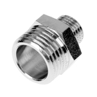 Ниппель General Fittings, 1/2" х 1/4", наружная резьба, никелированная латунь - Фото 2