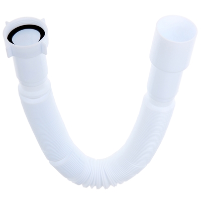 Гофросифон «АНИ Пласт» K116, 1 1/2" х 40/50 мм, удлинённый, без выпуска, L= 541-1371 мм