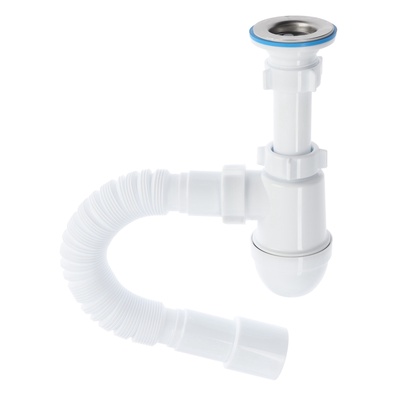 Сифон для раковины «АНИ Пласт» C1015, 1 1/4" × 40 мм с гибкой трубой 40×40/50 мм
