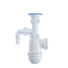 Сифон для раковины "АНИ Пласт" C1300, 1 1/4" х 40 мм с отводом стиральной машины 1188311