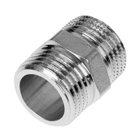 Ниппель General Fittings, 1/2", наружная резьба, никелированная латунь - Фото 2