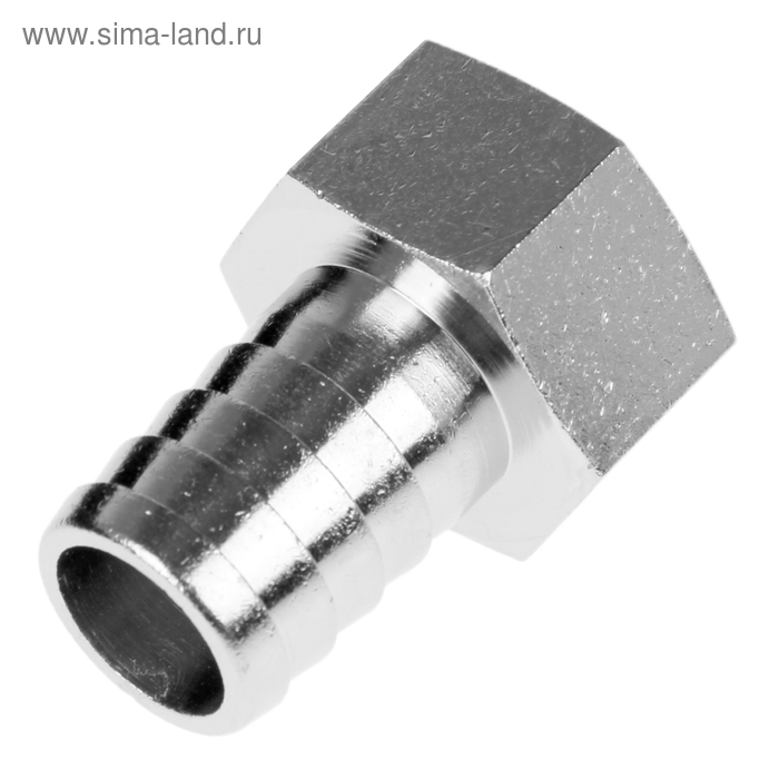 Штуцер General Fittings, 3/4" х 20 мм, внутренняя резьба, никелированная латунь - Фото 1