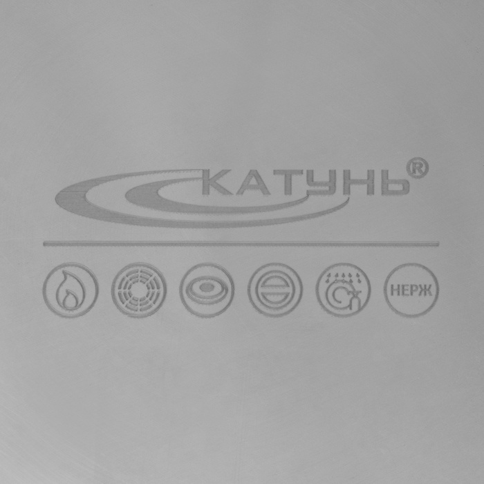 Кастрюля Катунь «Общепит», 15 л, d=30 см, h=23 см, нержавеющая сталь 193446