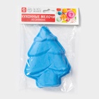 Форма для выпечки новогодняя Доляна «Ёлочка», силикон, 13.5×10.5 см, синяя - Фото 5