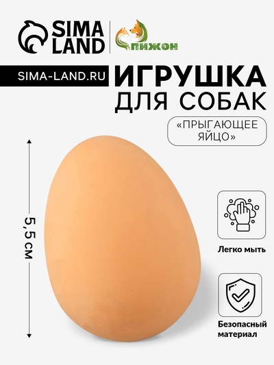 Игрушка для собак «Прыгающее яйцо», 5.5 см