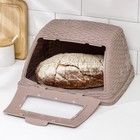 Хлебница «Плетёнка», 26×33×19 см, цвет светло-коричневый - фото 9047850