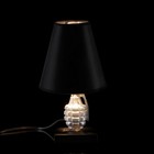 Лампа настольная "Граната" черно-серебристая, 30 × 22 × 22 см - Фото 3