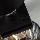 Лампа настольная "Граната" черно-серебристая, 30 × 22 × 22 см - Фото 4