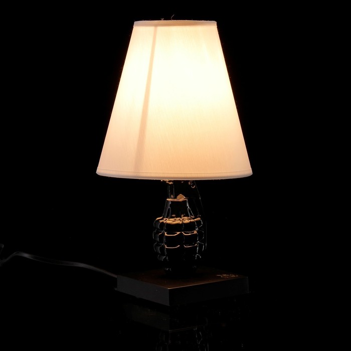 Лампа настольная "Граната" черно-белая(микс) 22 × 30 × 22 см - фото 1906752407