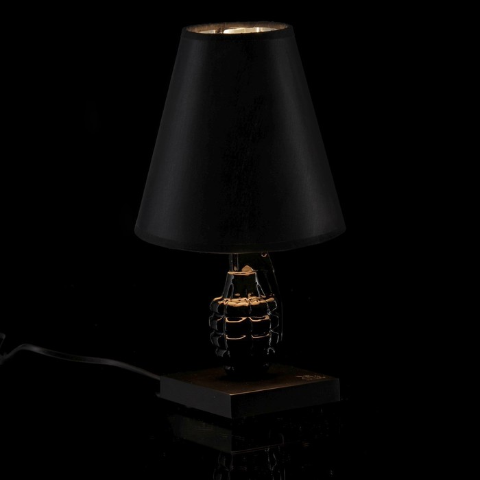 Лампа настольная "Граната" черно-белая(микс) 22 × 30 × 22 см - фото 1906752411