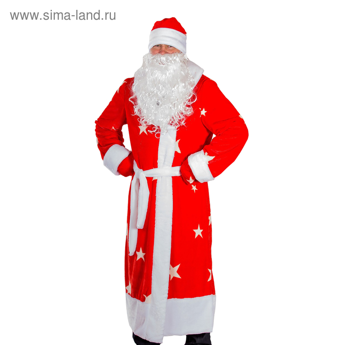 Карнавальный костюм "Дед Мороз", р-р 56, рост 170-180 см - Фото 1