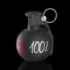 Держатель для карточек и фото "Лимонка. 100% bomb" черный, 9 × 12 × 8 см - фото 3590575