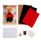 Набор для создания текстильной игрушки "Мишка-мальчик в красном" 29 см - Фото 2