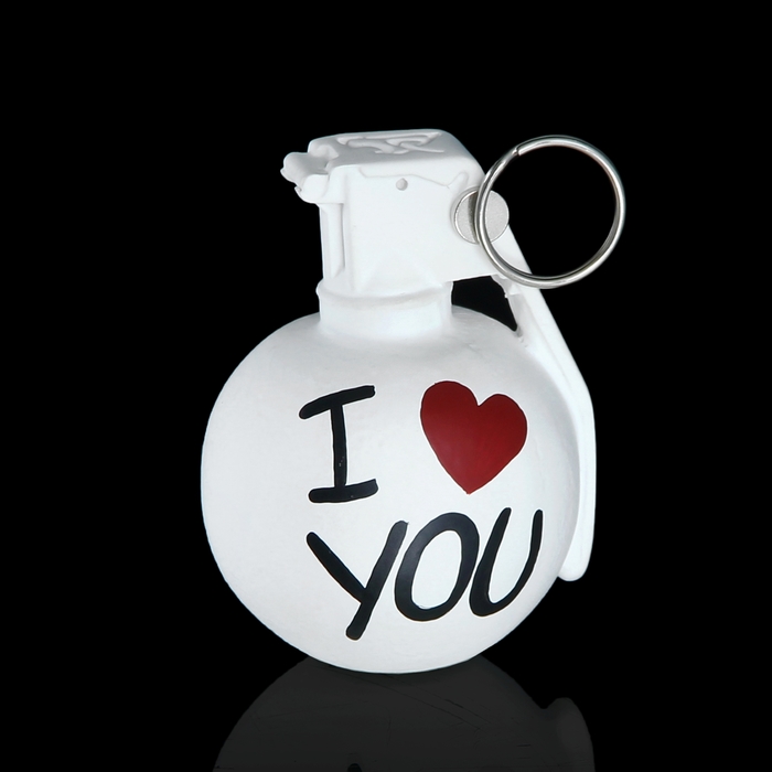 Держатель для карточек и фото "Лимонка. I love you" белый, 9 × 12 × 8 см - Фото 1