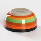 Салатник керамический Доляна «Индия», 300 мл, d=11 см, цвет оранжевый - Фото 3