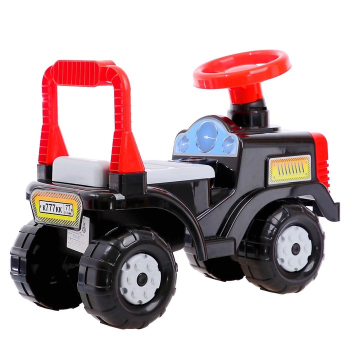 Машинка детская «Трактор», цвет чёрный - фото 1897999536