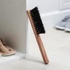 Щётка-смётка техническая, 29×2.5×1.6 см, трехрядная, 39 пучков, бук, синтетическое волокно чёрное - Фото 4