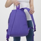 Рюкзак молодёжный, отдел на молнии, наружный карман, цвет сиреневый - Фото 5