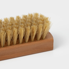Щётка для обуви SAVANNA, 10×3.5 см, 59 пучков, натуральный волос - Фото 5