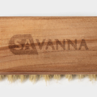 Щётка для обуви SAVANNA, 10×3.5 см, 59 пучков, натуральный волос - Фото 2