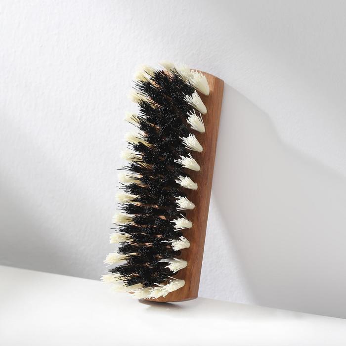 Щётка для одежды, 12.5×4 см, 80 пучков, искусственная щетина - Фото 1