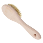 Щетка с ручкой «Овальная», 79 пучков, щетина натуральная, цвет белый - Фото 2