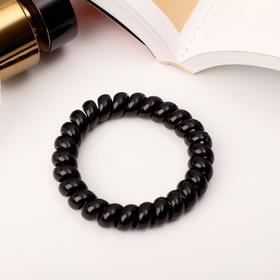 Резинка для волос 'Пружинка' 5 см, чёрный