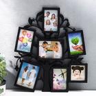 Фоторамка-коллаж на 7 фото 7×7 см, 7×10 см, 8×10 см «Дерево желаний», чёрная, 36×31 см - Фото 1