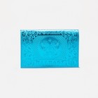 Обложка для паспорта, металлик, цвет голубой - Фото 1