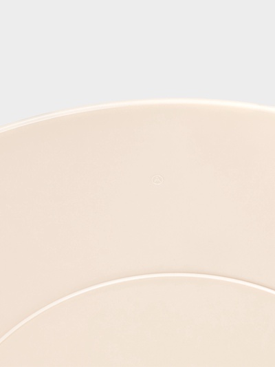 Таз хозяйственный «Русская банька», круглый, пластик, 15 л, бежевый