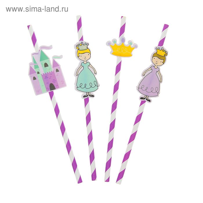 Трубочка для коктейля «Сказка» (набор 8 шт.) - Фото 1