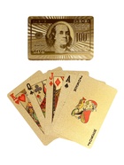 Карты игральные пластиковые «100 долларов», 54 шт., 30 мкм, 8.5×4.5 см, в шкатулке - Фото 7