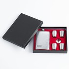 Подарочный набор 6 в 1 «Клетка»: фляжка 270 мл + 4 рюмки 30 мл, воронка, металл - Фото 2