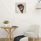 Картина на стекле "Котик в полотенце" 30*30 - Фото 3