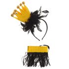 Карнавальный набор "Корона" 2 предмета: ободок, повязка на шею, цвета МИКС - Фото 3