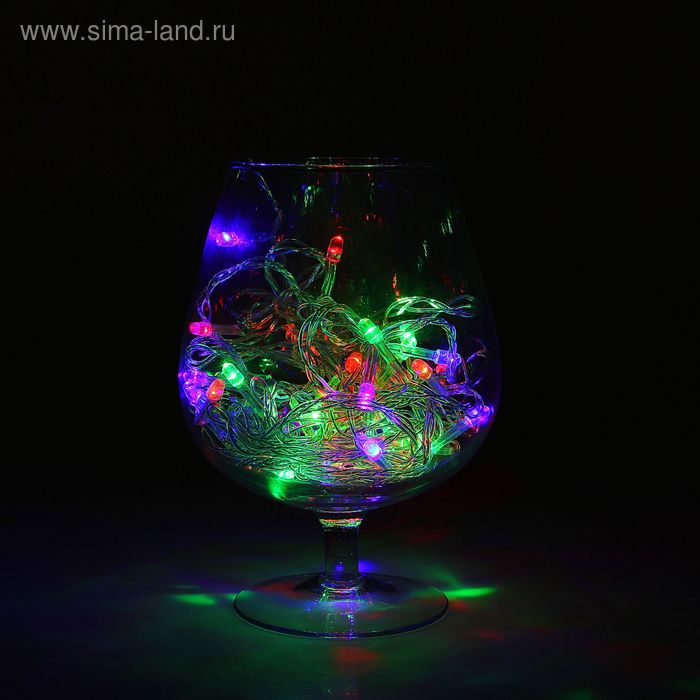 НИТЬ, 5.2 м, Н.С. LED-50-220V, моргает, МУЛЬТИ(RG/RB) - Фото 1