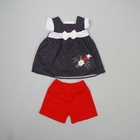 Комплект для девочки: туника, шорты, на 2 года, рост 92-98 см, цвета МИКС - Фото 1