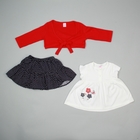 Костюм для девочки G331: болеро, футболка,юбка, МИКС, 12 мес, (рост 80 см), 100%хлопок - Фото 1