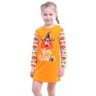 Сорочка для девочки "Хэллоуин", рост 122-128 см (64), цвет оранжевый Р317416 - Фото 1