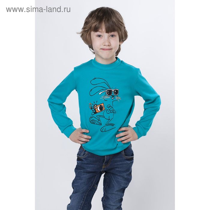 Джемпер для мальчика "Фотограф", рост 128 см (68), цвет синий Р817434_Д - Фото 1