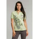 Комплект женский (футболка, бриджи) М-170-09 салат/серый, р-р 46 - Фото 4