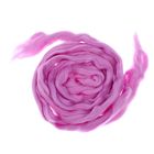 Шерсть для валяния 100% полутонкая шерсть 100гр (1756, светлая фиалка) - Фото 2